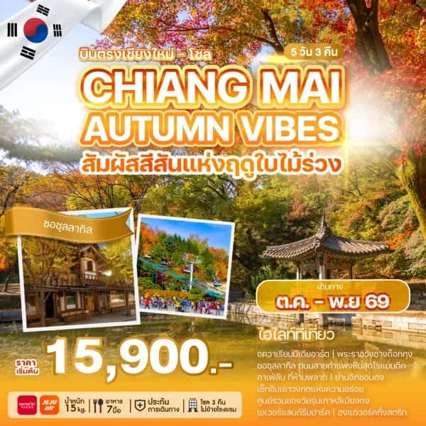 ทัวร์เกาหลี อควาเรียมมีเดียอาร์ต สวนสนุกเอเวอร์แลนด์ 5 วัน 3 คืน